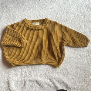 Bettrkind golden yellow sweater 6-9M